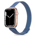 Milanese Small Waist Watch Band For Apple Watch Ultra 49mm / Series 8&7 45mm / SE 2&6&SE&5&4 44mm / 3&2&1 42mm(Blue)