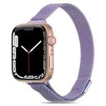 Milanese Small Waist Watch Band For Apple Watch Ultra 49mm / Series 8&7 45mm / SE 2&6&SE&5&4 44mm / 3&2&1 42mm(Lavender)