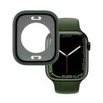 PC + Tempered Glass Film Waterproof Watch Case with Lower Cover For Apple Watch Series 8 / 7 41mm(Green)