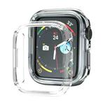 Electroplated PC Hollow Watch Protective Case For Apple Watch Series 8 / 7 41mm(Transparent)