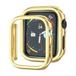 Electroplated PC Hollow Watch Protective Case For Apple Watch Series 8 / 7 45mm(Gold)