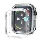 Electroplated PC Hollow Watch Protective Case For Apple Watch Series 8 / 7 45mm(Transparent)