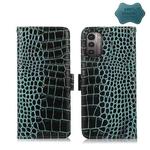 For Nokia G11 / G21 4G Crocodile Top Layer Cowhide Leather Phone Case(Green)