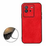 For vivo iQOO Neo6 Accurate Hole Crazy Horse Texture PU Phone Case(Red)
