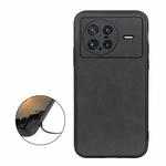 For vivo X Note Accurate Hole Two-color Calf Texture PU Phone Case(Black)