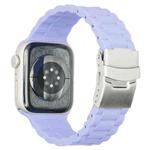 Three Beads Watch Band For Apple Watch Series 8&7 41mm / SE 2&6&SE&5&4 40mm / 3&2&1 38mm(Lilac)