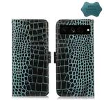 For Google Pixel 7 Pro 5G Crocodile Top Layer Cowhide Leather Phone Case(Green)