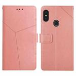 For Gigaset GS3 Y Stitching Horizontal Flip Leather Phone Case(Rose Gold)