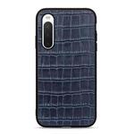 For Sony Xperia 10 IV Crocodile Texture Shockproof Leather Phone Case(Blue)