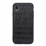For Sony Xperia Ace III Crocodile Texture Shockproof Leather Phone Case(Black)