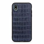 For Sony Xperia Ace III Crocodile Texture Shockproof Leather Phone Case(Blue)