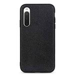 For Sony Xperia 10 IV Litchi Texture Leather Shockproof Phone Case(Black)