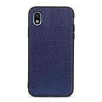 For Sony Xperia Ace III Litchi Texture Leather Shockproof Phone Case(Blue)