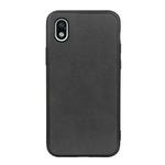 For Sony Xperia Ace III Two-color Cowhide Texture PU Shockproof Phone Case(Black)