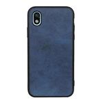 For Sony Xperia Ace III Two-color Cowhide Texture PU Shockproof Phone Case(Blue)