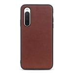For Sony Xperia 10 IV Sheep Texture Leather Phone Case(Brown)