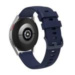 20mm Pockmarked Tonal Buckle Silicone Watch Band for Huawei Watch / Samsung Galaxy Watch(Navy Blue)