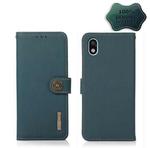 For Sony Xperia Ace III KHAZNEH Custer Genuine Leather RFID Phone Case(Green)