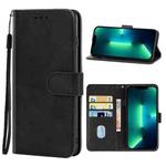 For iPhone 14 Plus Leather Phone Case  (Black)