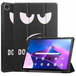 For Lenovo Tab M10 Plus 10.6 3rd Gen 2022 Custer Painted 3-Fold Holder Leather Tablet Case(Big Eye Me)