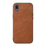 For Sony Xperia ACE III Cowhide Texture PU Phone Case(Brown)