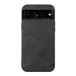 For Google Pixel 7 Pro 5G Cowhide Texture PU Phone Case(Black)