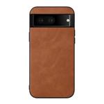 For Google Pixel 7 5G Cowhide Texture PU Phone Case(Brown)