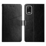 For LG K42 Y Stitching Horizontal Flip Leather Phone Case(Black)