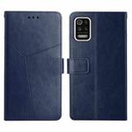 For LG K52 / K62 Y Stitching Horizontal Flip Leather Phone Case(Blue)
