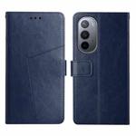 For Motorola Moto Edge X30 Y Stitching Horizontal Flip Leather Phone Case(Blue)