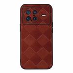 For vivo X Note Weave Plaid PU Phone Case(Brown)