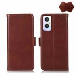 For OPPO A96 5G CN Version / Reno7 Z 5G Crazy Horse Top Layer Cowhide Leather Phone Case(Brown)