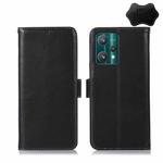 For OPPO Realme 9 Pro Crazy Horse Top Layer Cowhide Leather Phone Case(Black)