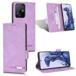 For Xiaomi 11T / 11T Pro Magnetic Clasp Flip Leather Phone Case(Purple)