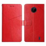 For Nokia C10 / C20 Y Stitching Horizontal Flip Leather Phone Case(Red)