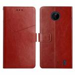 For Nokia C10 / C20 Y Stitching Horizontal Flip Leather Phone Case(Brown)