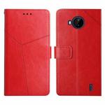 For Nokia C20 Plus Y Stitching Horizontal Flip Leather Phone Case(Red)