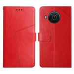 For Nokia X10 / X20 Y Stitching Horizontal Flip Leather Phone Case(Red)