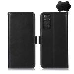 For Xiaomi Redmi Note 11 4G/11S 4G Global Crazy Horse Top Layer Cowhide Leather Phone Case(Black)