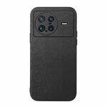 For vivo X Note Wood Texture PU Phone Case(Black)