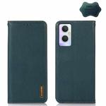 For OPPO A96 5G CN Version / Reno7 Z 5G KHAZNEH Nappa Top Layer Cowhide Leather Phone Case(Green)