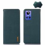 For OPPO Realme GT Neo3 KHAZNEH Nappa Top Layer Cowhide Leather Phone Case(Green)