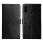For OPPO A8 / A31 Y Stitching Horizontal Flip Leather Phone Case(Black)