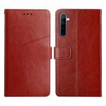 For OPPO Realme 5 Pro Y Stitching Horizontal Flip Leather Phone Case(Brown)