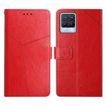 For OPPO Realme 8 / 8 Pro Y Stitching Horizontal Flip Leather Phone Case(Red)