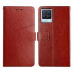 For OPPO Realme 8 / 8 Pro Y Stitching Horizontal Flip Leather Phone Case(Brown)