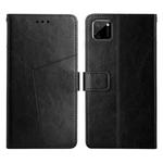 For OPPO Realme C11 Y Stitching Horizontal Flip Leather Phone Case(Black)