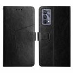For OPPO Realme GT Master Y Stitching Horizontal Flip Leather Phone Case(Black)