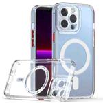 For iPhone 13 Pro Cat-eye TPU + Acrylic Magsafe Phone Case (Red)