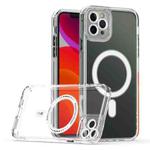 For iPhone 11 Pro Max Cat-eye TPU + Acrylic Magsafe Phone Case (Black)